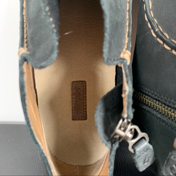 Olukai Wali Leather Zip Booties Womens 8 Black - Picture 6 of 10